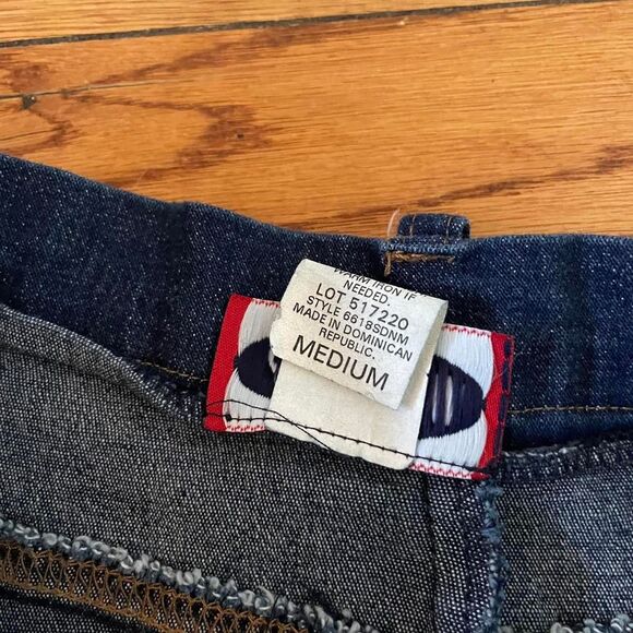 Vintage Y2K Denim Lace Up Midi Skirt Zoey & Beth - Picture 3 of 6